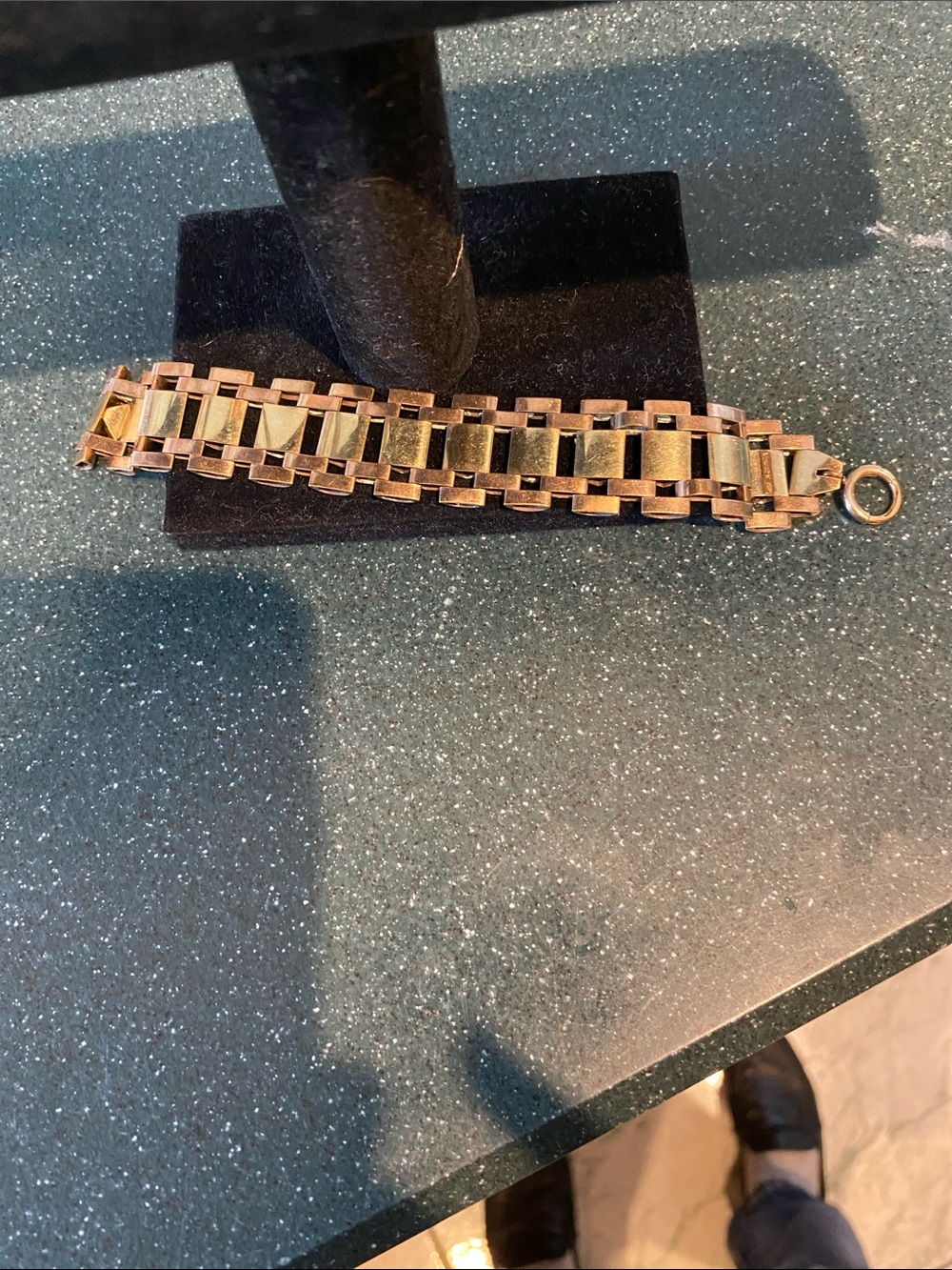 Rose Gold Filled Track Bracelet - Picture 2 of 5